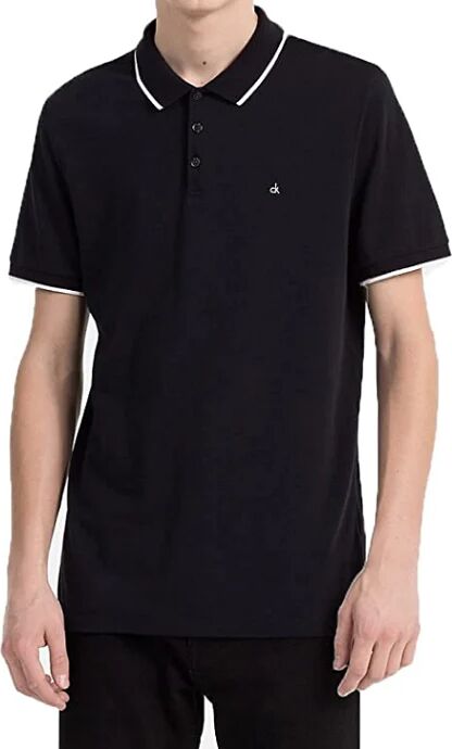 Calvin Polo Uomo Art K10k107211 Beh Colore Nero Misura A Scelta NERO