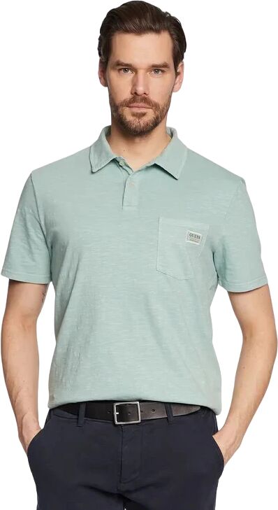 Guess Polo Uomo Art M3rp19 Kbl31 Colore Foto Misura A Scelta PARISIAN ROOF BLUE