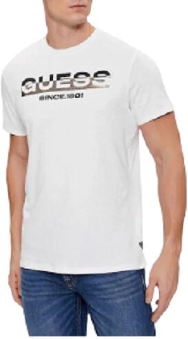 Guess T-Shirt Uomo Art M4ri60a Ak9rm1 PURE WHITE