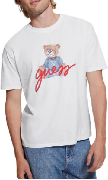 Guess T-Shirt Uomo Art M4ri81a Ak9rm1 PURE WHITE