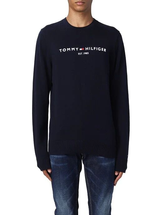 TOMMY HILFIGER Pullover Uomo Art Mw0mw27765 A-I 22 Colore Asceta Misura A Scelta DESERT SKY