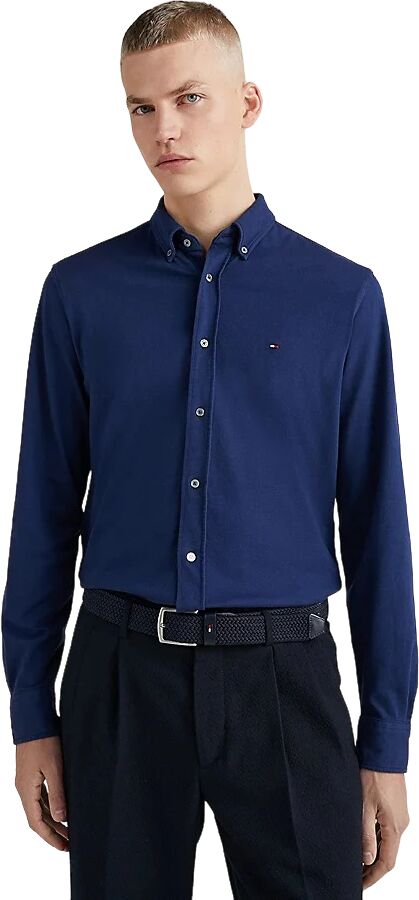 TOMMY HILFIGER Camicia Uomo Art Mw0mw28331 Colore Foto Misura A Scelta YALE NAVY