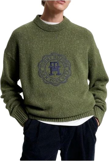 TOMMY HILFIGER Pullover Uomo Art Mw0mw33127 PUTTINGGREEN