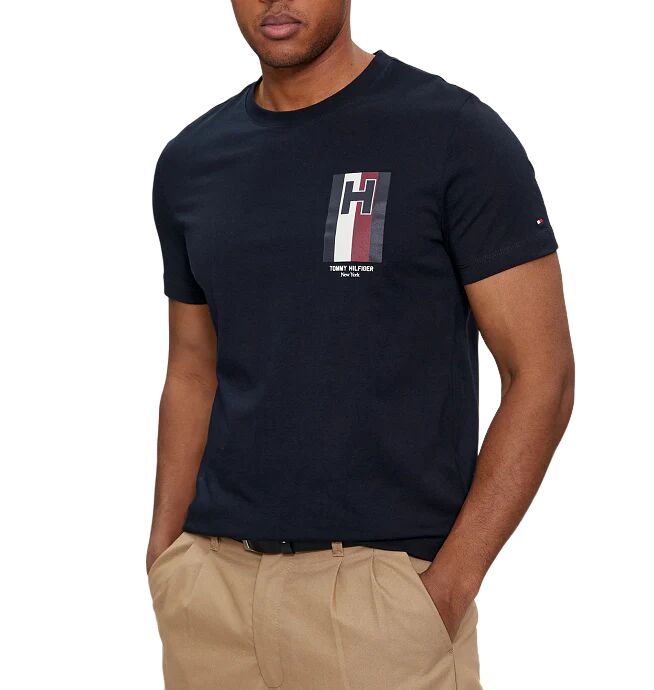 TOMMY HILFIGER T-Shirt Uomo Art Mw0mw33687 DESERT SKY