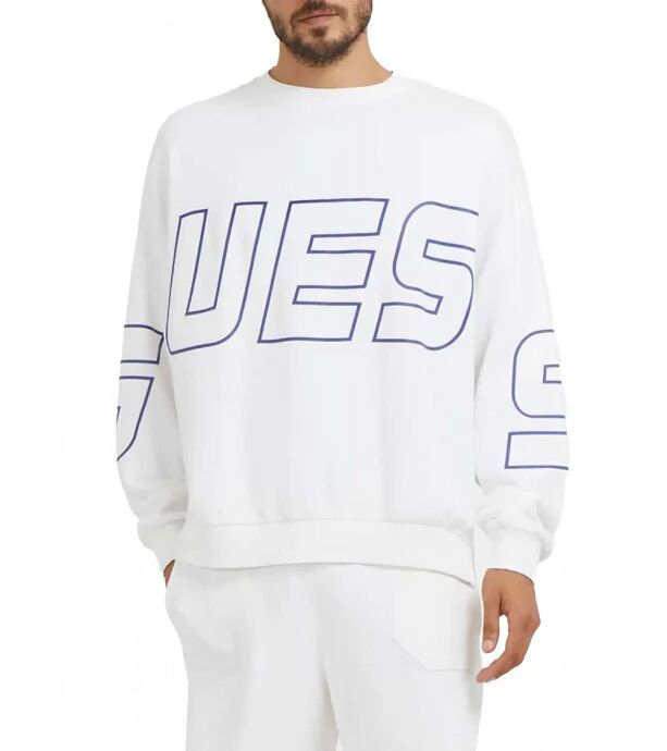 GUESS Felpa Uomo Art Z3bq00 Kbyx0 SALT WHITE