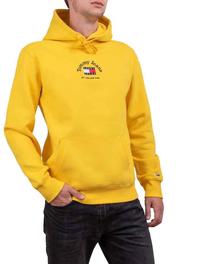 TOMMY HILFIGER Felpa Uomo Art Dm0dm10909 Zfs Colore Foto Misura A Scelta GIALLO