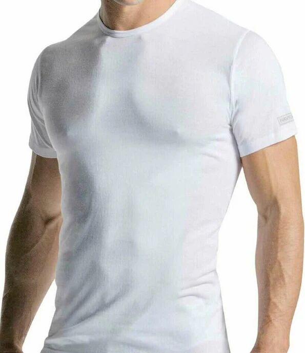 NAVIGARE 3 T-Shirt Uomo In Cotone A Girocollo Art 516 Colore E Misura A Scelta BIANCO 4