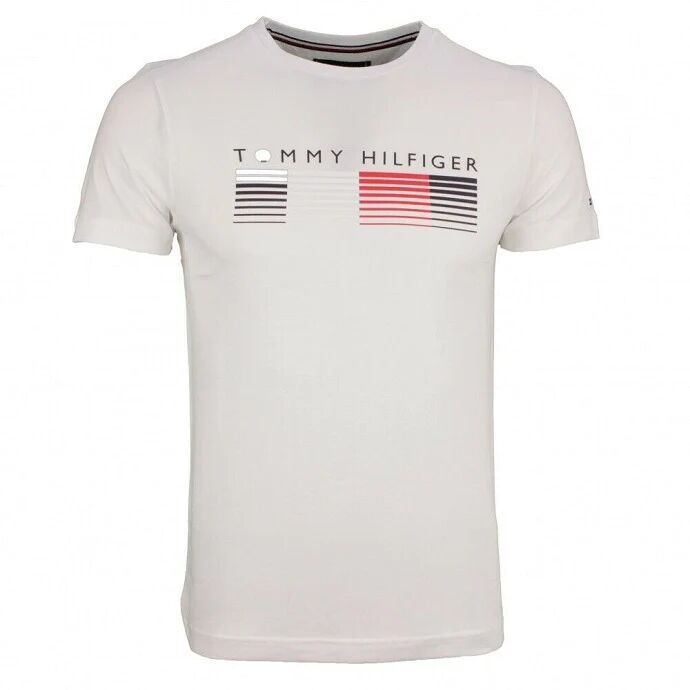 TOMMY HILFIGER T-Shirt Uomo Art Mw0mw21008 Ybr Colore Bianco Misura A Scelta bianco