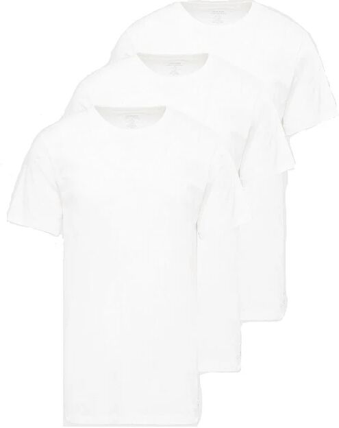 Calvin 3 Pack T-Shirt Uomo Art 000nb40iie 100 Colore Bianco Misura A Scelta BIANCO XL