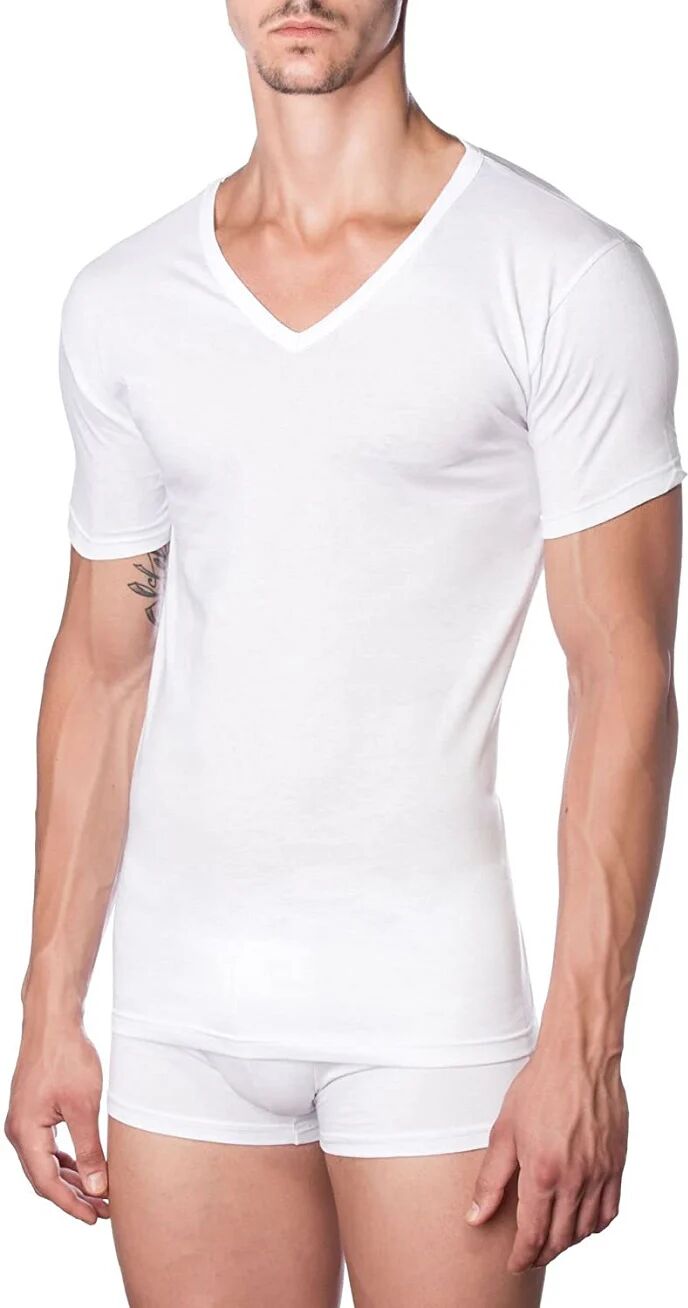 NOTTINGHAM 6 T-Shirt Uomo In Cotone Scollo A V Art Tv700as Colore Assortito Misura A Scelta ASSORTITI 5 - L