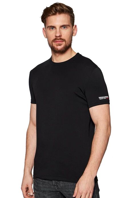 DSQUARED2 T-Shirt Uomo Art D9m203520 001 Colore Nero Misura A Scelta NERO