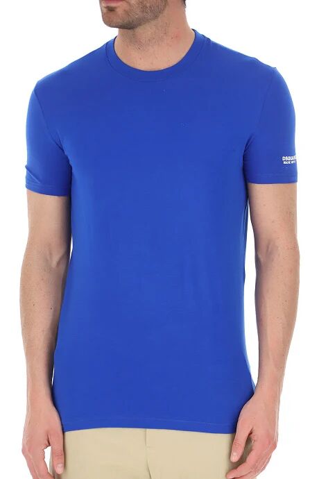 DSQUARED2 T-Shirt Uomo Art D9m203530 420 Colore Blu Misura A Scelta BLU