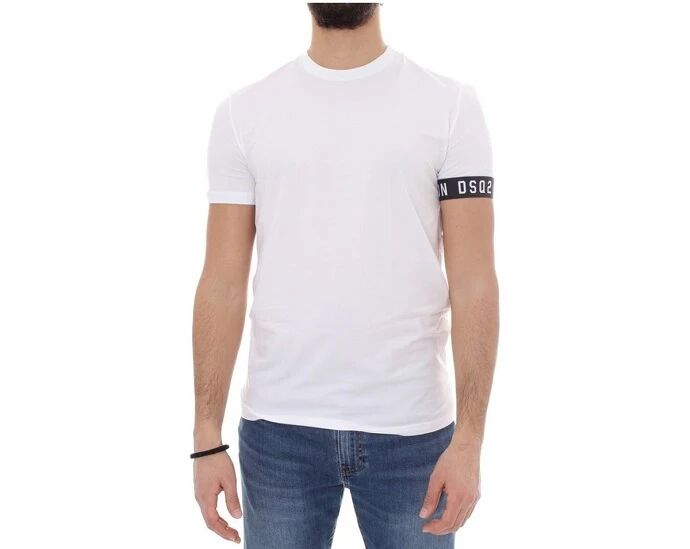 DSQUARED2 T-Shirt Uomo Art D9m3s3450 110 Colore Bianco Misura A Scelta BIANCO