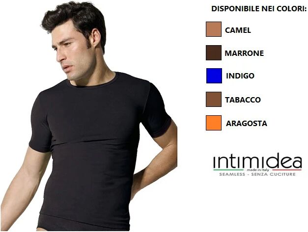 INTIMIDEA T-Shirt Uomo In Microfibra Art. 200042 Col. E Mis. A Scelta CAMEL L-XL