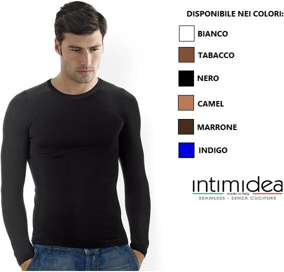 INTIMIDEA T-Shirt Uomo In Microfibra Art. 200079 Col. E Mis. A Scelta MARRONE M-L