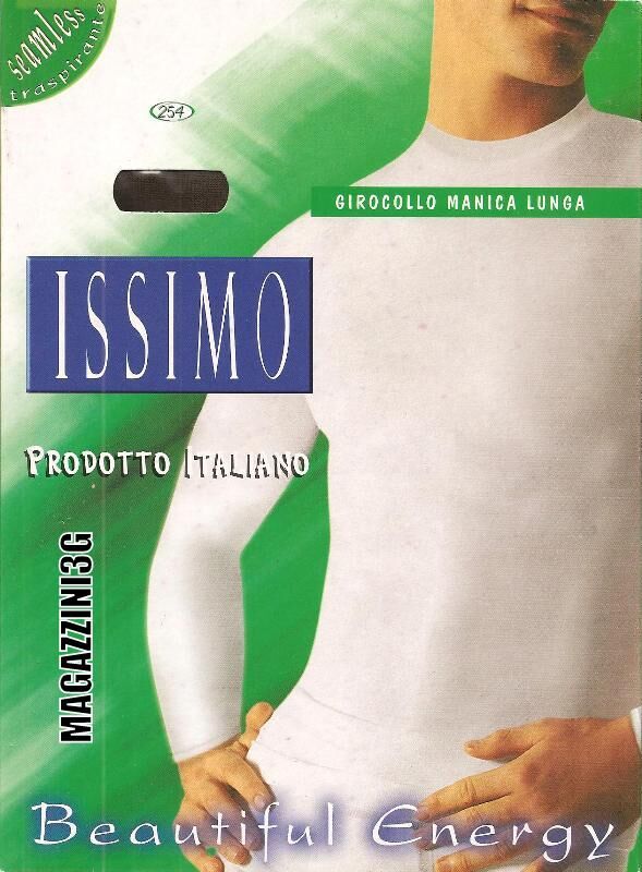 ISSIMO T-Shirt Uomo Manica Lunga In Microfibra A Girocollo Art. 254 Col. E Mis. A Scelta MORO S/M