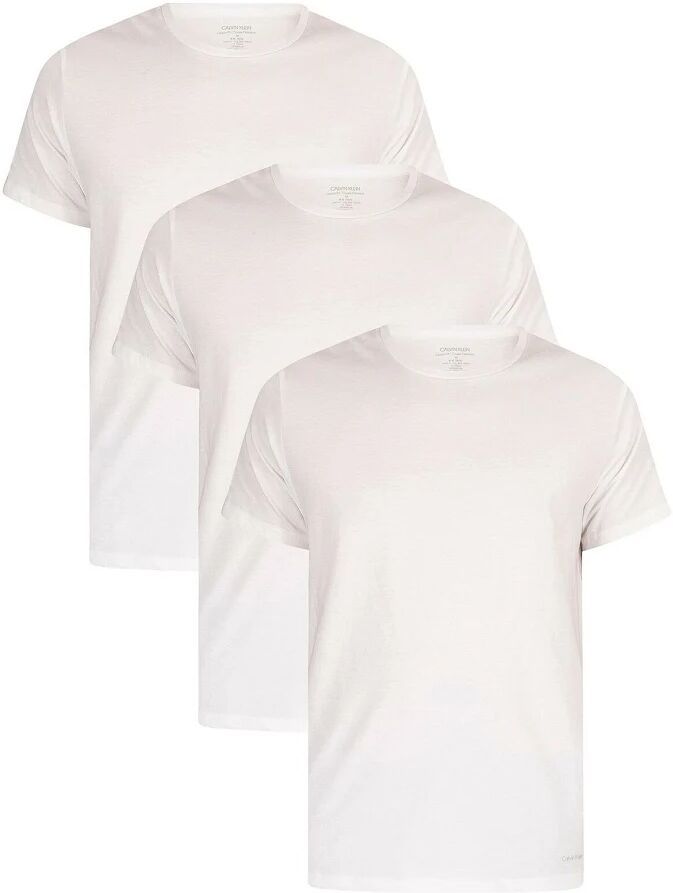 Calvin 3 T-Shirt Uomo Art Nb4011e 100 Colore Foto Misura A Scelta BIANCO S