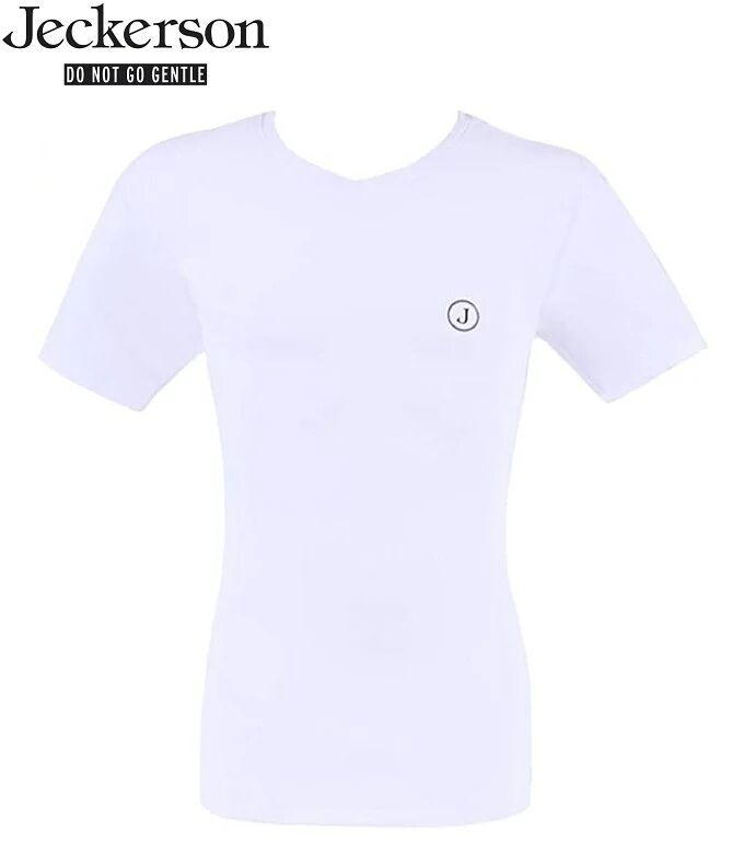 JECKERSON T-Shirt Uomo Art P20p00uts101 0001 Colore Bianco Misura A Scelta BIANCO XL