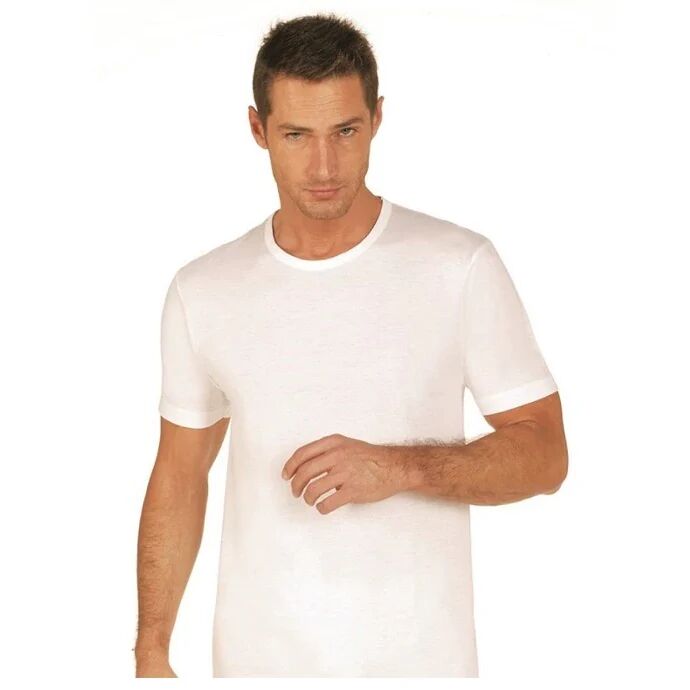 NOTTINGHAM 6 T-Shirt Uomo Girocollo In Cotone Art. Tm6102b Colore Bianco Misura A Scelta BIANCO 3-S