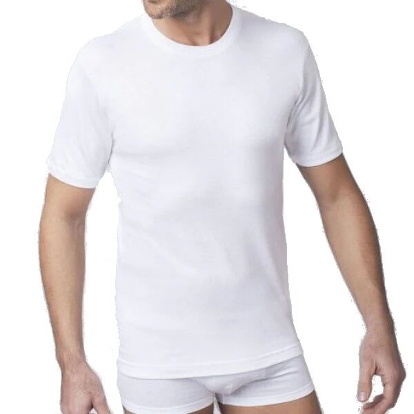 NOTTINGHAM 3 T-Shirt Uomo In Cotone Mercerizzato Girocollo Art T111 Colore Foto Misura A Scelta BIANCO 4 - M