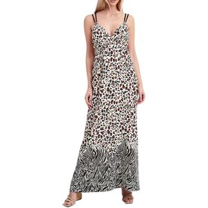 LIU JO Abito Donna Art Va3043 Ts349 P-E 23 Colore Foto Misura A Scelta NATURAL LEOP.ZEBRA