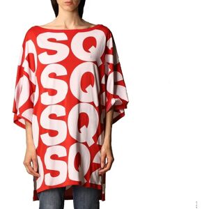 DSQUARED2 Maxi T-Shirt Donna Art D6m323020 610 Colore Rosso Misura A Scelta ROSSO