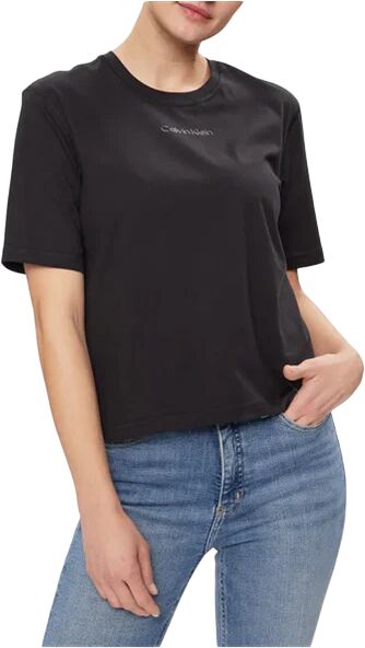 Calvin T-Shirt Donna Art 00gws4k210 CK BLACK