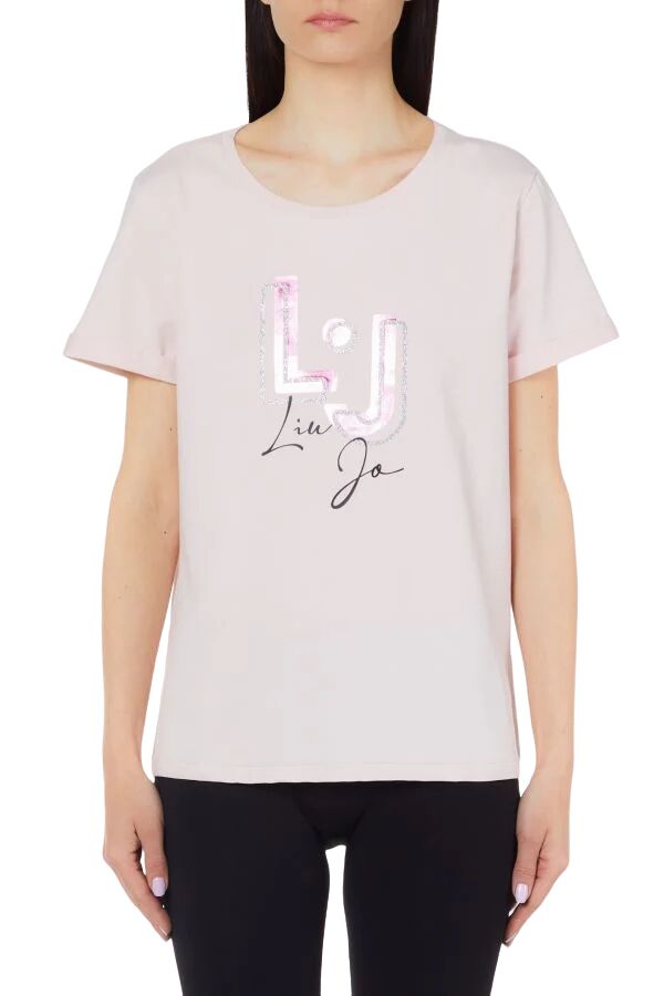 Liu Jo T-Shirt Donna Art Ta3275 J5923 Colore E Misura A Scelta LT.IVORY STRIPES