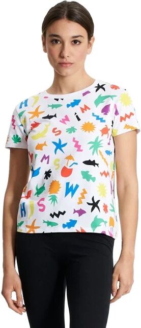 MOSCHINO T-Shirt Donna Art A1903 2118 Colore A Scelta Misura A Scelta 1001