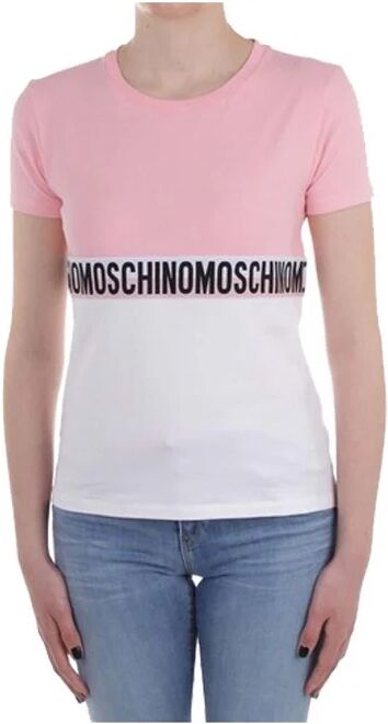 MOSCHINO Maxi T-Shirt Donna Art A1920 9021 1181 Colore Foto Misura A Scelta ROSA