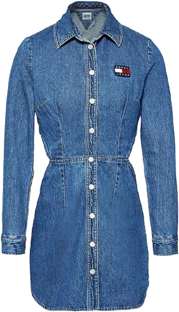 Tommy Hilfiger Abito Donna Jeans Art. Dw0dw15013 P-E 23 Colore Foto Misura A Scelta DENIM MEDIUM