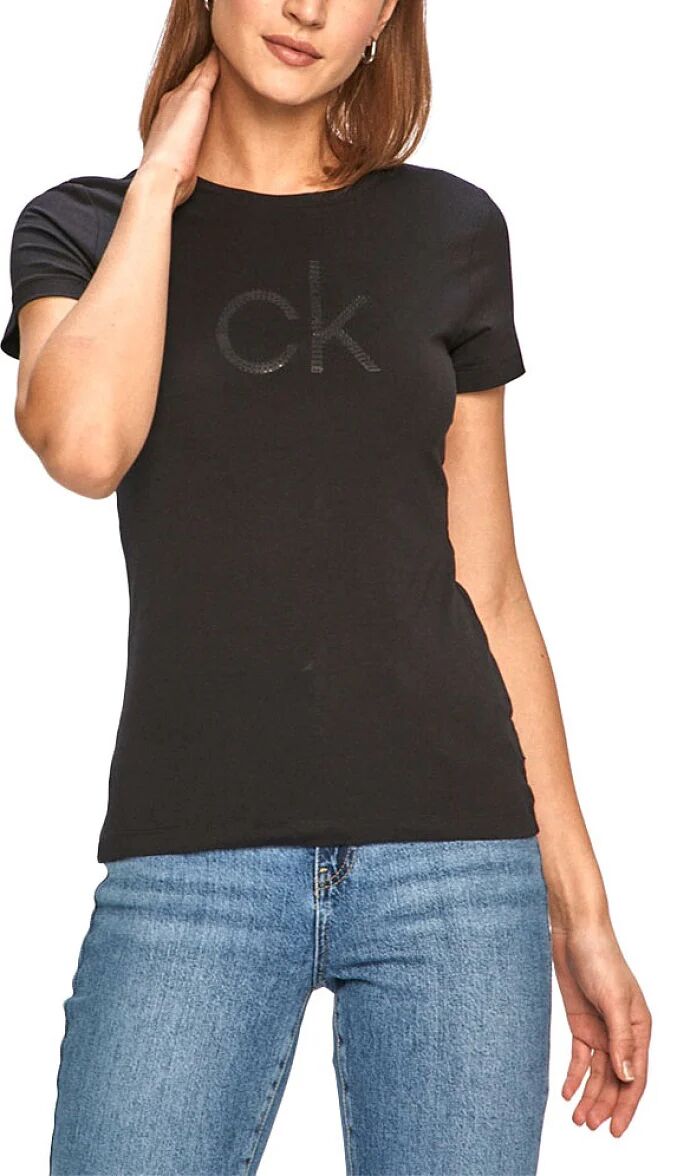 Calvin T-Shirt Donna Art K20k202639 Beh Colore Foto Misura A Scelta NERO S