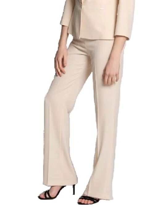 NUALY Pantalone A Palazzo Donna Art 21ss26686 Colore Foto Misura A Scelta BEIGE