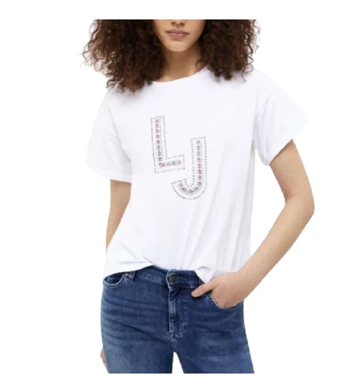 Liu.Jo T-Shirt Donna Liu. Jo Art. Va3118 J5003 P-E 23 Colore Foto Misura A Scelta BIANCO BABY