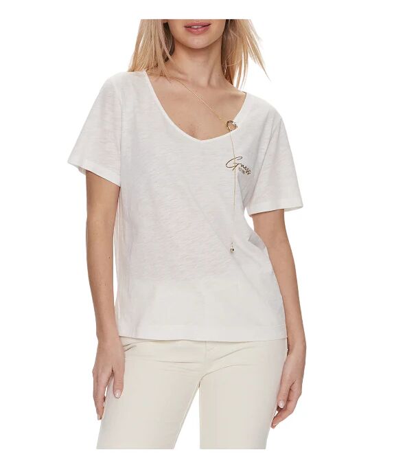 Guess T-Shirt Donna Art W4ri31a Akc340 CREAM