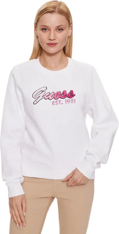 Guess Felpa Donna Art. W3yq11 K9z21 A-I 23 Colore E Misura A Scelta PURE WHITE