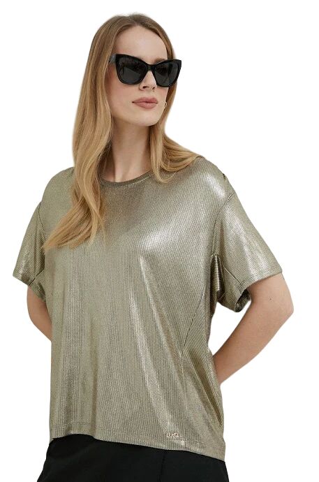 Liu Jo T-Shirt Donna Art Ta3095 J6580 Colore Foto Misura A Scelta LIGHT GOLD