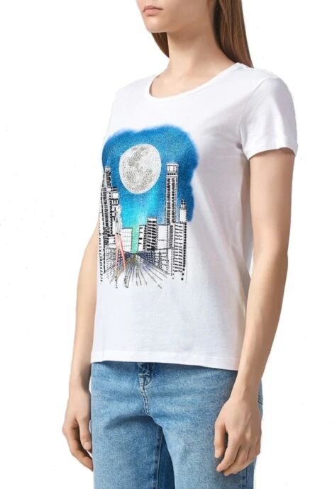 PATRIZIA PEPE T-Shirt Donna Art 8m1209 A8u9 Xu67 Colore Bianco Misura A Scelta BIANCO III