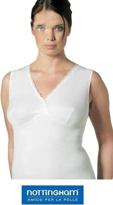 NOTTINGHAM Canotta Donna In Caldo Cotone Calibrata Art. Comfort 21.Vl Col. Foto Mis. A Scelta BIANCO 9-5XL