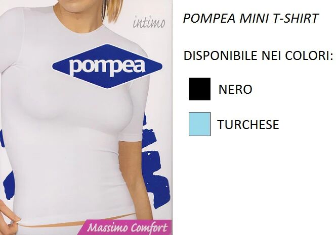 POMPEA Mini T-Shirt Donna Art Mini T-Shirt Col. E Mis. A Scelta NERO L-XL