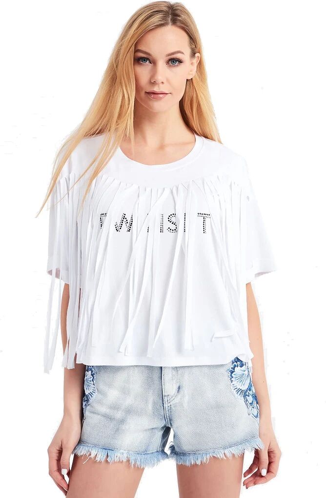 TWINSET Maglia Donna Art 211lm2ptt 00001 Colore Foto Misura A Scelta bianco