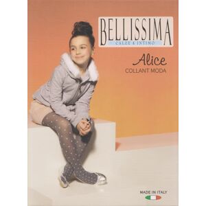 BELLISSIMA 6 Collant Bimba Art. Alice Col. Assortiti Mis. A Scelta BLU-NOCCIOLA-SCARLATTO 12 ANNI