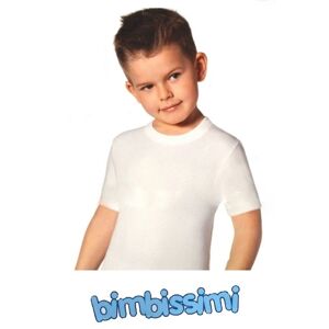 BIMBISSIMI T-Shirt Bimbo In Caldo Cotone Art. Tm310r Col. Foto Mis. A Scelta BIANCO 6 (7-8 ANNI)