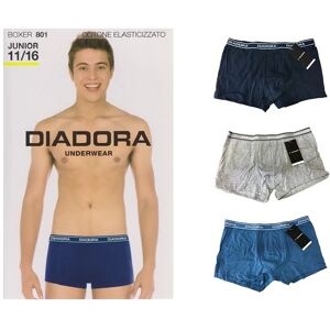 DIADORA 6 Boxer Ragazzo Art. Dib00801s Col. In Cotone Elasticizzato Col. Foto Mis. A Scelta ASSORTITO 5 ANNI