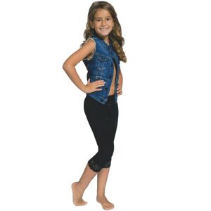 JADEA Leggings Bambina Con Pizzo Art. 389 Col. E Mis. A Scelta BLU 7/8 ANNI