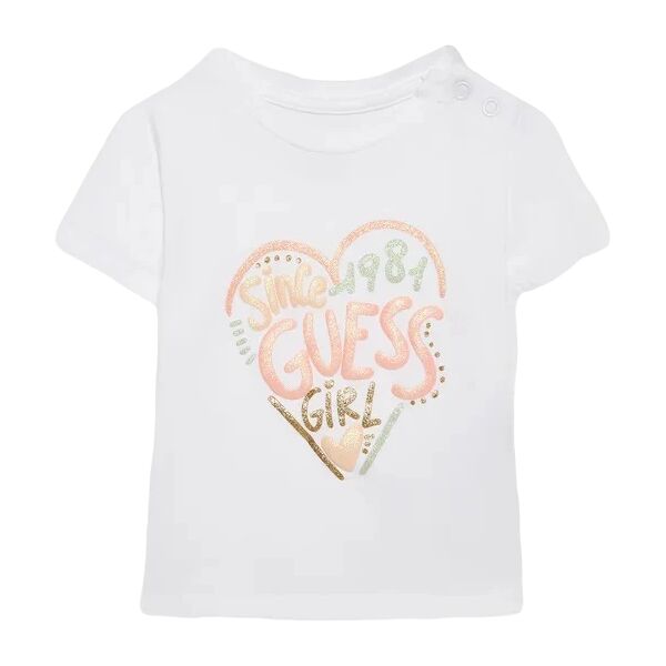 guess t-shirt bimba art a3gi01 k6yw1 colore e misura a scelta pure white