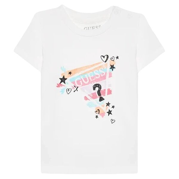 guess t-shirt bimba art a3ri00 k6yw3 colore foto misura a scelta pure white