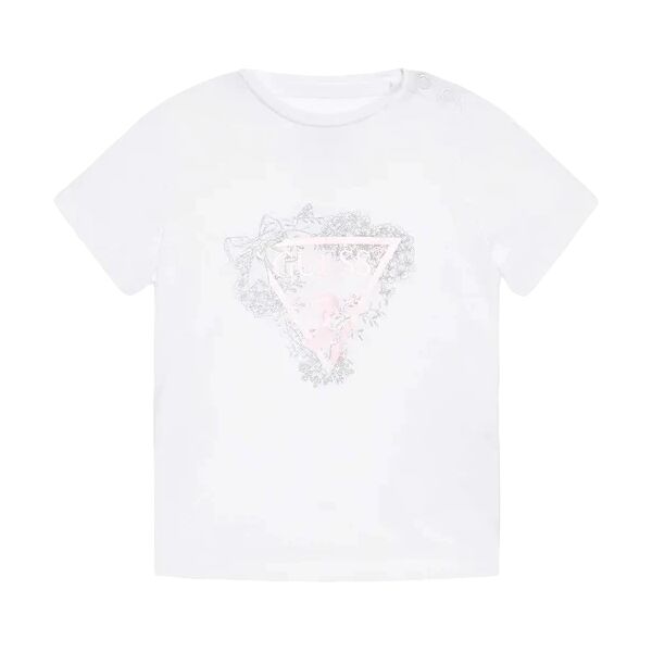 guess t-shirt bimba art a3ri02 k6yw1 colore e misura a scelta pure white