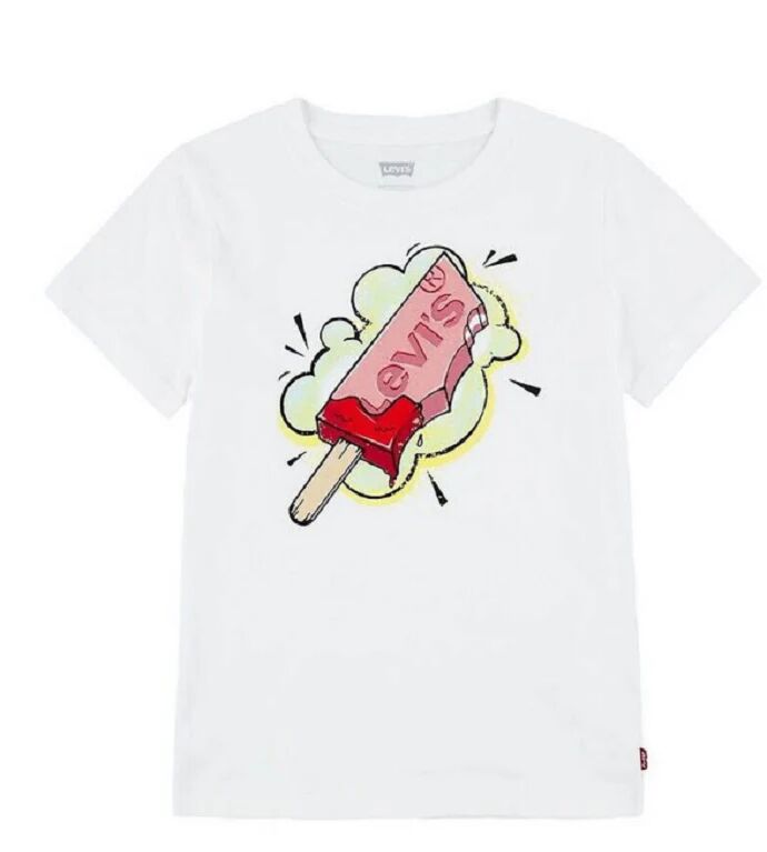Levi's T-Shirt Bimbo Art. 9eh896 P-E 23 Colore Foto Misura A Scelta BRIGHT WHITE