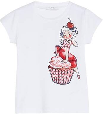 LIU JO T-Shirt Bimba Art Ka2027 J5003 Colore Foto Misura A Scelta WHITE